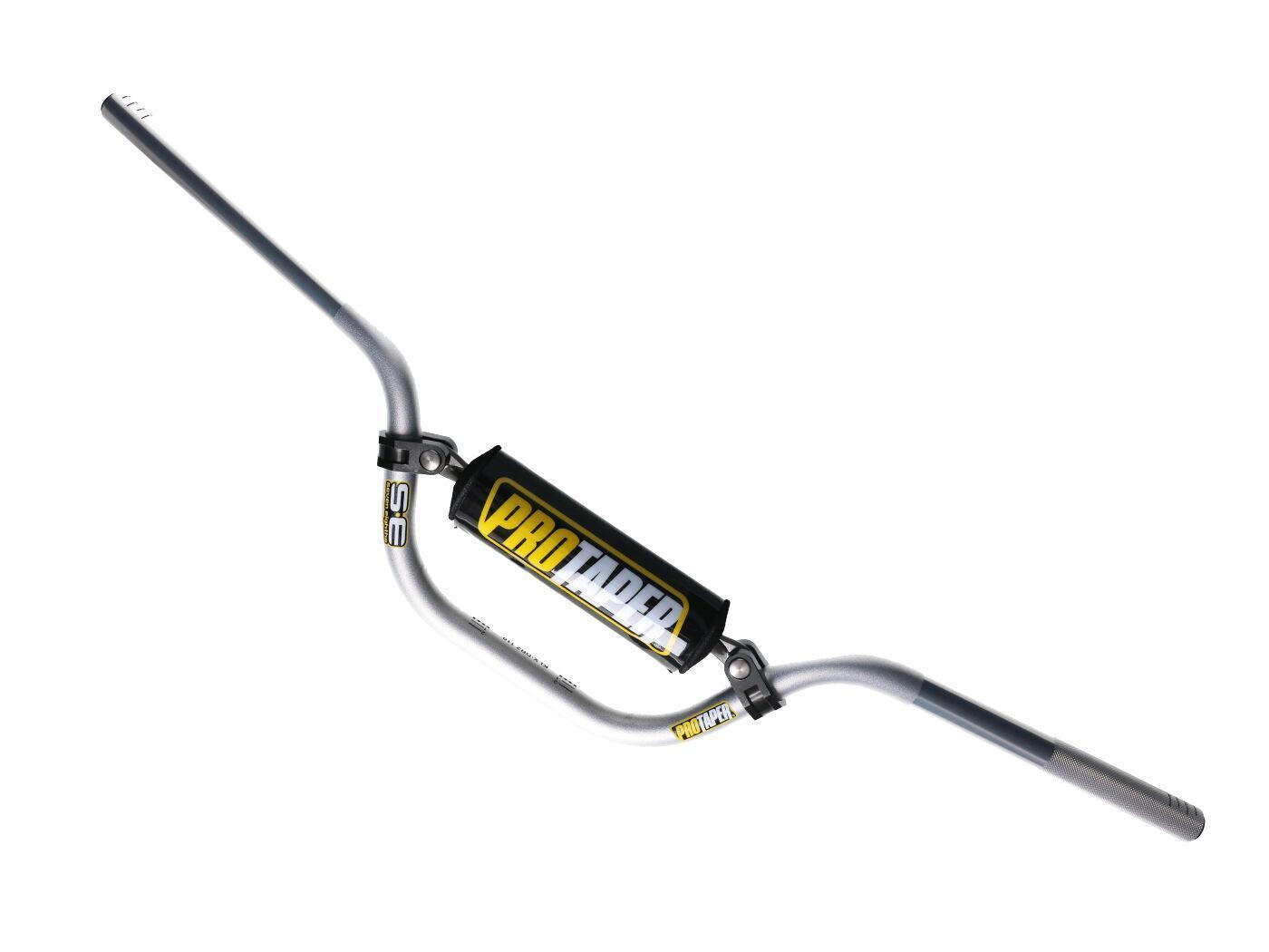 Produktbild von ProTaper SE Alulenker Für Pitbikes – 22 Mm Aufnahme, Grau/schwarz, Inkl. Lenkerpolster & Querstrebe