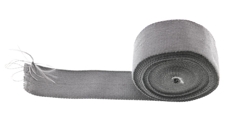 Auspuff- Hitzeschutzband 10m x 50mm, Grau