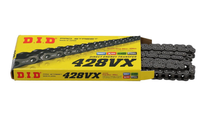 Kette DID 428VX 134 Glieder 1/2 X 5/16 Verstärkt Hercules Sachs GS 80 - Siegler