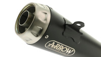 Arrow Muffler Pro-Race Stainless Steel Black with Stainless Steel End Cap