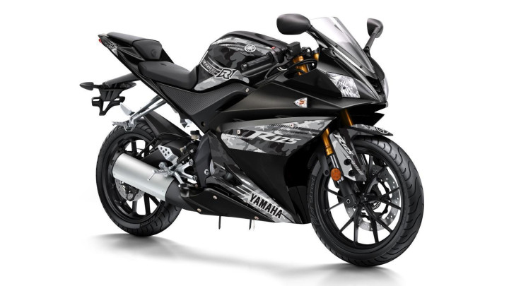 Decor Radical Racing Yamaha YZF-R 125, until 2019, black/white/camouflage