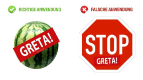 Melon stickers Melon stickers "Greta!"