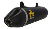 Slip-On rear silencer Arrow Thunder Black Line