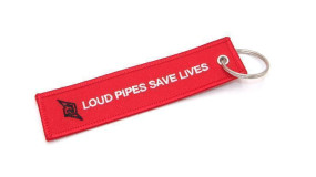 Schlüsselanhänger Radical Racing, Motiv: "Loud pipes save lives"