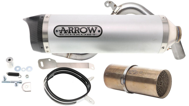 Exhaust system Arrow Thunder KTM Duke 125 year 11-16, carbon end cap, with  EG-BE