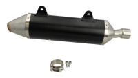 Slip-on rear silencer