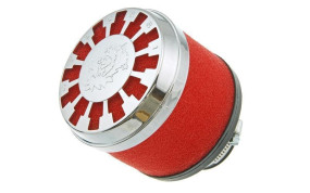 Rennluftfilter Malossi RED-Filter E13, 32-38mm Anschluß, lang gerade