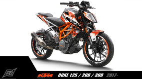Dekor Radical Racing "Melting Chocolate" Licensed by KTM, KTM Duke 125 / 390 ab Bj. 2017
