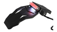 License plate holder with tail light