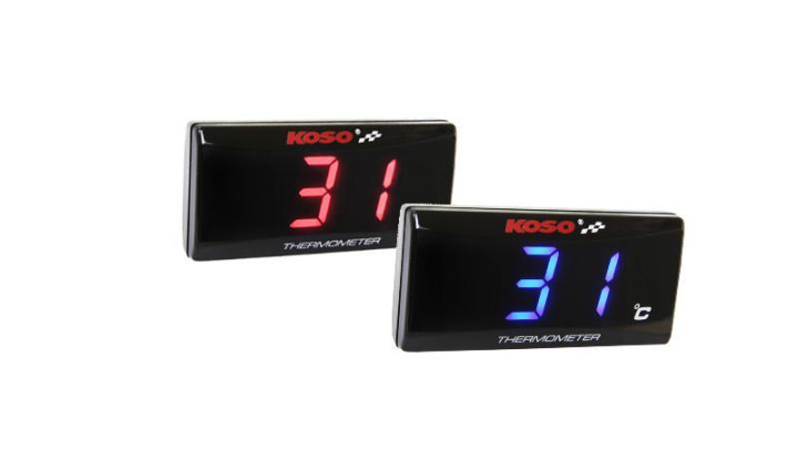 Norxi Zylinderkopf-Temperaturmesser - Motortemperatur Anzeige 0-120°C Mit Sensor