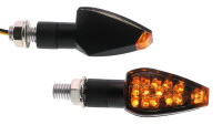LED turn signal set Motoflow New Century Black Line