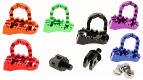 Fußrasten Radical CNC Parts Cross, Yamaha YZF-R / MT 125, versch. Farben (Schwarz)