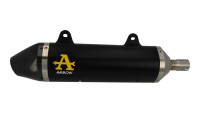 Slip-On rear silencer Arrow Thunder Black Line