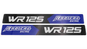 Schwingen-Dekor Set Radical Racing, Yamaha WR 125, Farbe: Blau/Weiß
